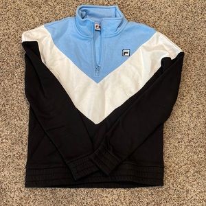 Fila half zip sweatshirt, adult small